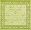 Unique Loom La Jolla T-8636 Light Green Area Rug Square Lifestyle Image