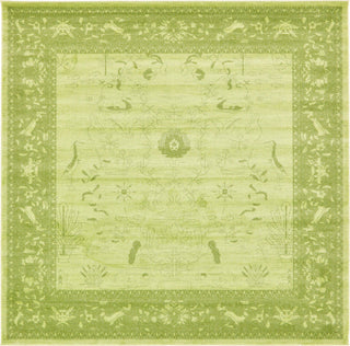 Unique Loom La Jolla T-8636 Light Green Area Rug Square Lifestyle Image