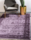 Unique Loom La Jolla T-8636 Purple Area Rug Rectangle Lifestyle Image Feature