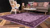 Unique Loom La Jolla T-8636 Purple Area Rug Square Lifestyle Image