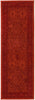 Unique Loom La Jolla T-8636 Rust Red Area Rug Runner Top-down Image