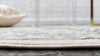 Unique Loom La Jolla T-8771 Ivory and Gray Area Rug Round Lifestyle Image