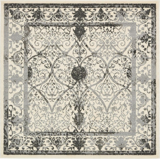 Unique Loom La Jolla T-8771 Ivory and Gray Area Rug Square Lifestyle Image