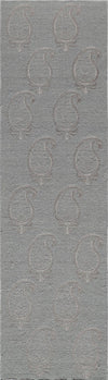 Momeni Lace Embroided LAC-1 Grey Area Rug Closeup