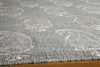 Momeni Lace Embroided LAC-1 Grey Area Rug Closeup