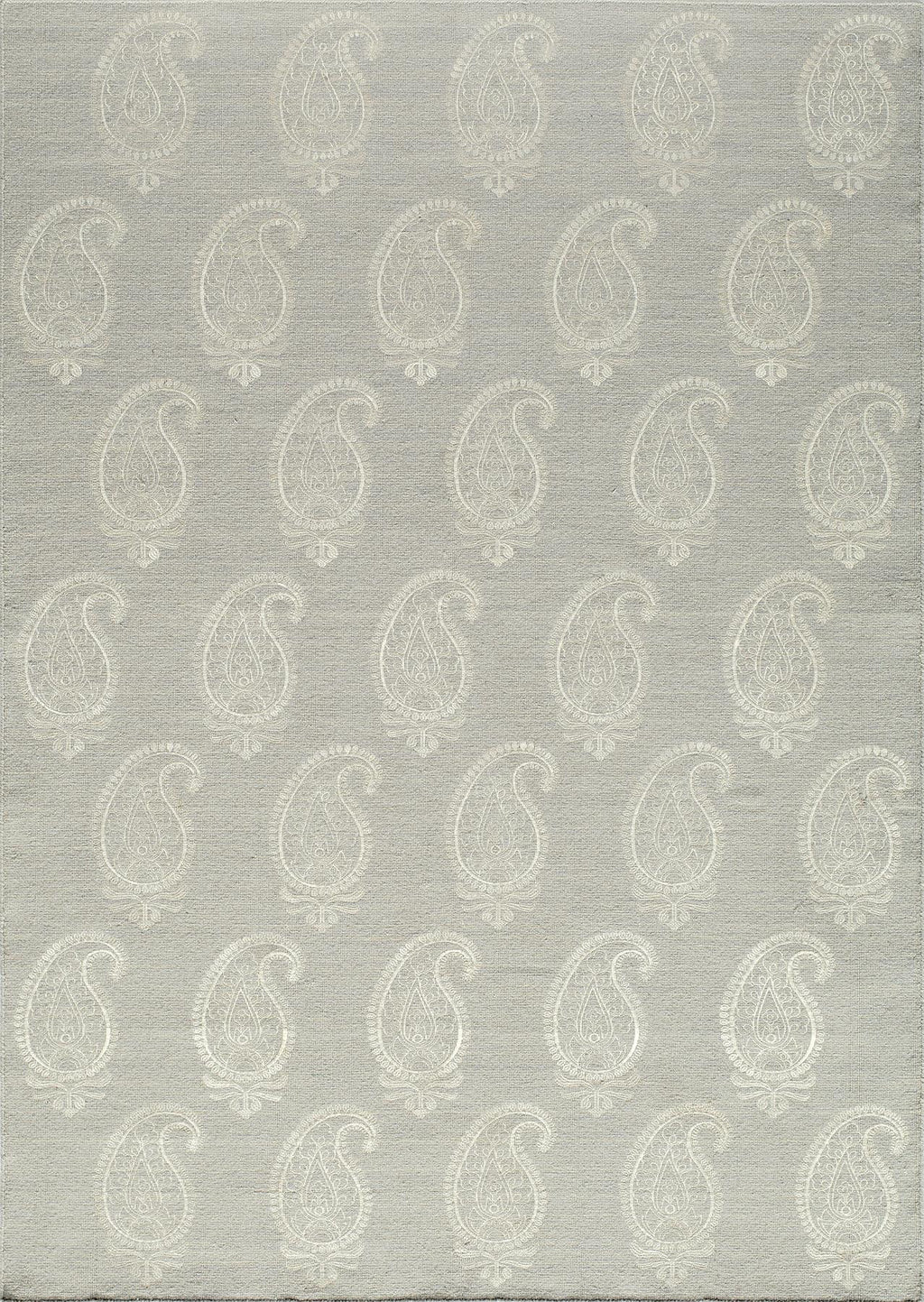 Momeni Lace Embroided LAC-1 Silver Area Rug main image
