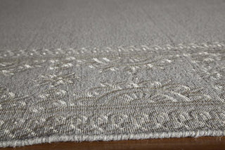 Momeni Lace Embroided LAC-2 Grey Area Rug Corner Shot