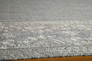 Momeni Lace Embroided LAC-2 Grey Area Rug Closeup