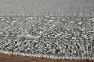 Momeni Lace Embroided LAC-2 Silver Area Rug Corner Shot