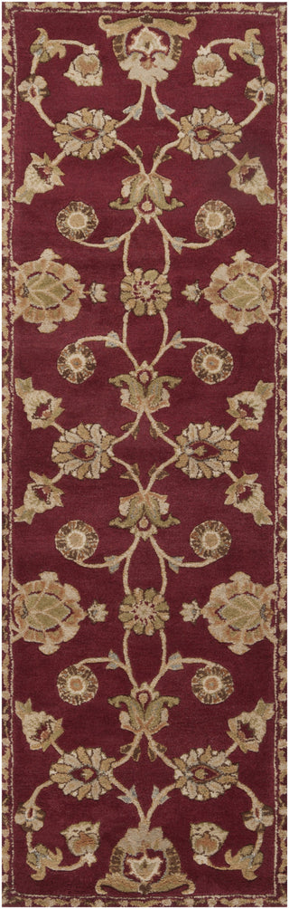 Surya Langley LAG-1001 Burgundy Area Rug 2'6'' x 8' Runner