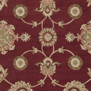 Surya Langley LAG-1001 Burgundy Hand Tufted Area Rug Sample Swatch