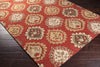 Surya Langley LAG-1010 Rust Hand Tufted Area Rug 5x8 Corner