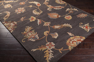 Surya Langley LAG-1013 Black Hand Tufted Area Rug 5x8 Corner