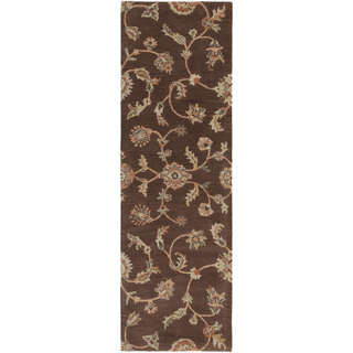 Surya Langley LAG-1015 Chocolate Area Rug 2'6'' x 8' Runner