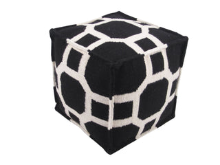 Momeni Laguna Poufs LGP-1 Black Main