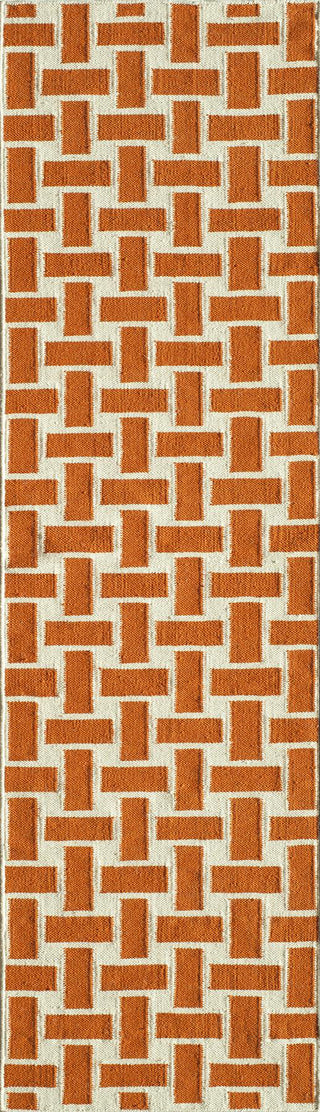 Momeni Laguna LG-02 Orange Area Rug Closeup