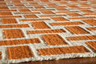 Momeni Laguna LG-02 Orange Area Rug Closeup Feature