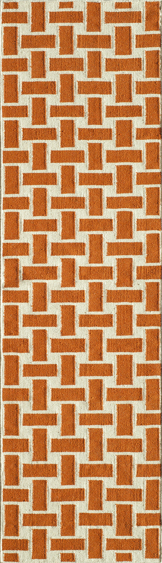 Momeni Laguna LG-02 Orange Area Rug Close up