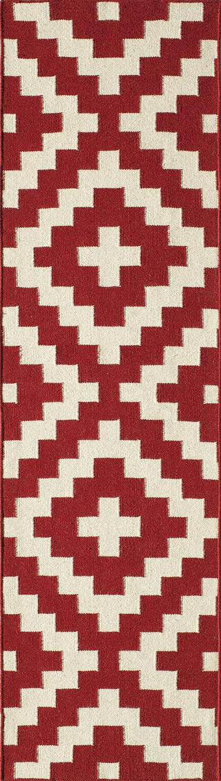 Momeni Laguna LG-04 Red Area Rug Closeup