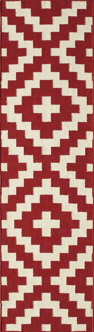 Momeni Laguna LG-04 Red Area Rug Close up