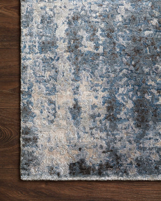 Loloi Laiza LAZ-01 Grey/Sky Area Rug Corner Image