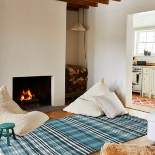 NuStory Loomed Lakehouse Blue Area Rug 