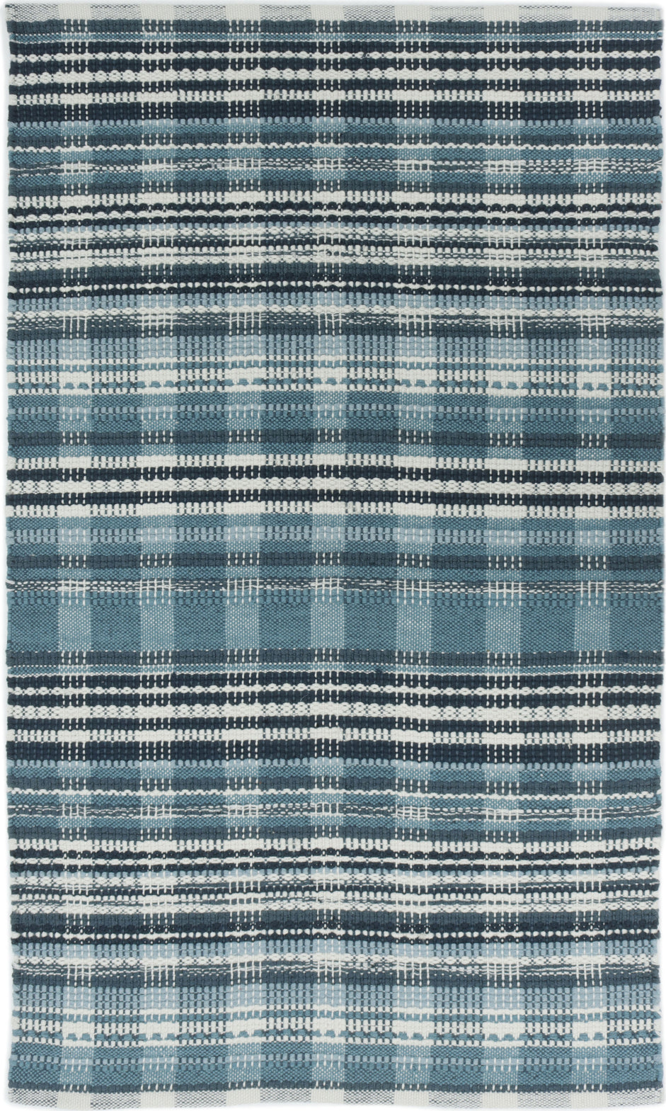 Nustory Loomed Lakehouse Blue Area Rug
