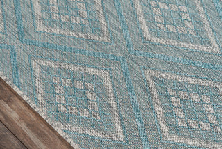 Momeni Lake Palace LAK-1 Lblue Area Rug by MADCAP Close up