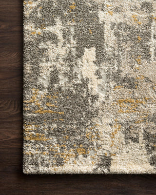 Loloi Landscape LAN-02 Granite Area Rug Corner On Wood