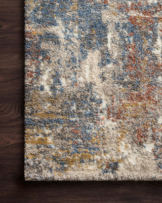 Loloi Landscape LAN-03 Multi Area Rug Corner On Wood