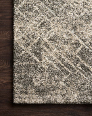 Loloi Landscape LAN-05 Stone Area Rug Corner On Wood