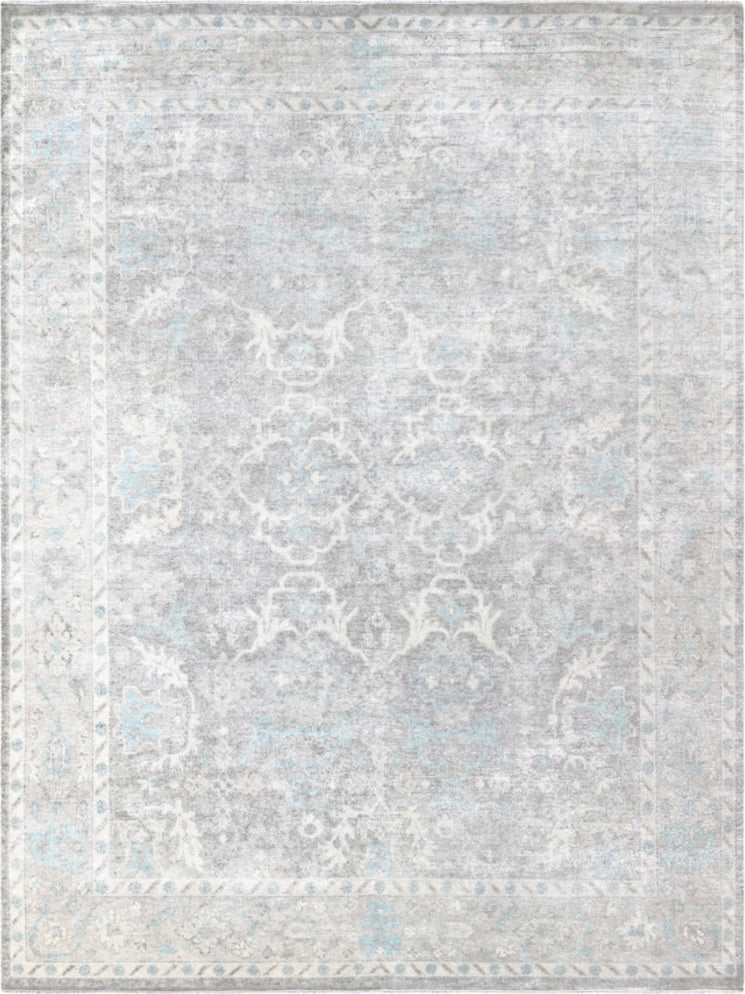 Surya Lara LAR-7704 Light Gray Medium Cream Pale Blue Area Rug main image