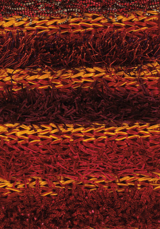 Chandra Lavasa LAV-21400 Red/Orange Area Rug Close Up