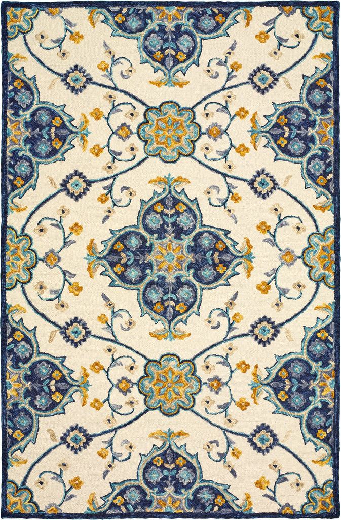 LR Resources Lavish 54073 Ivory Area Rug main image