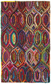 LR Resources Layla 03403 Multi Hand Hooked Area Rug 3'6'' X 5'6''