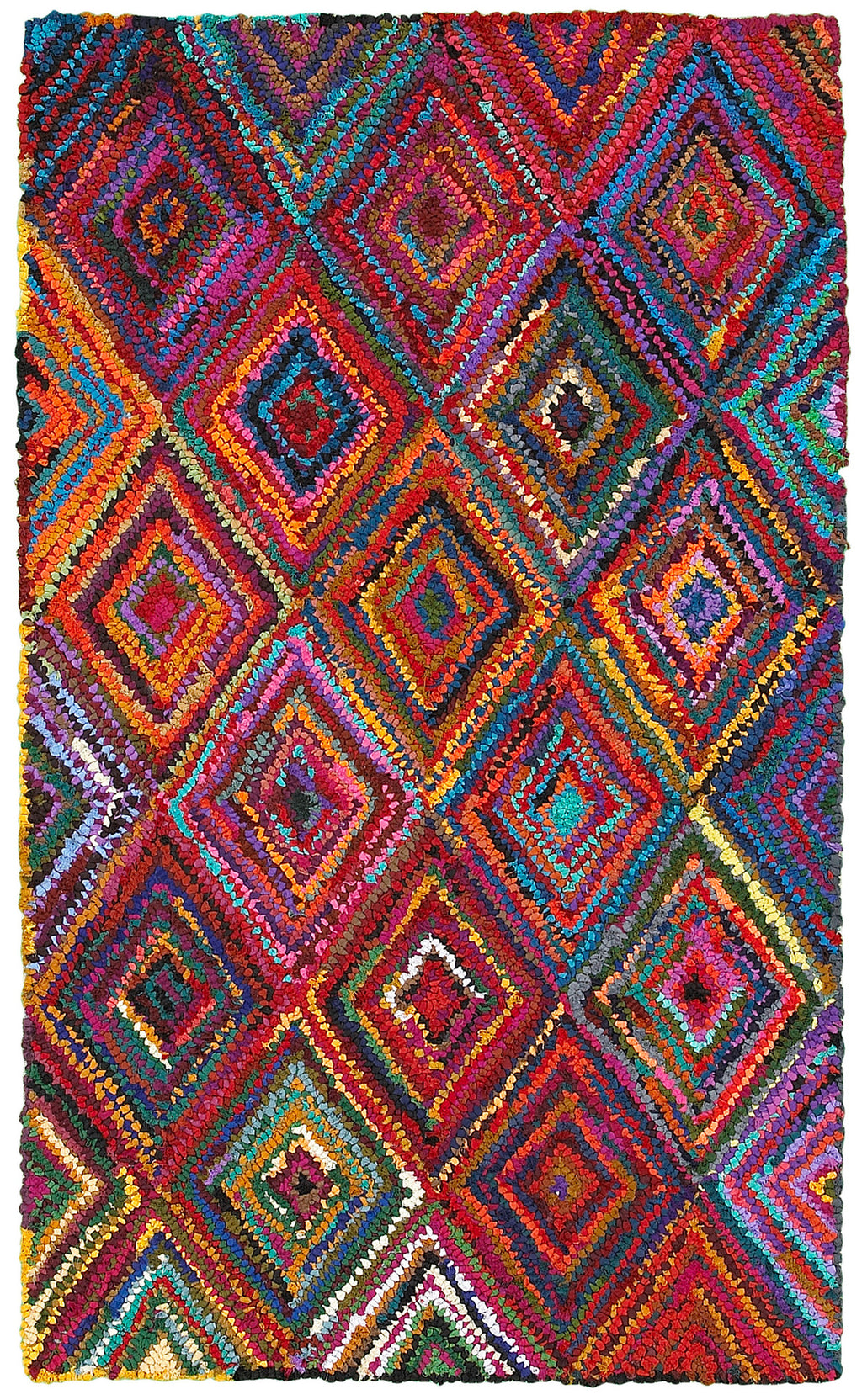 LR Resources Layla 03404 Multi Hand Hooked Area Rug 3'6'' X 5'6''