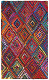 LR Resources Layla 03404 Multi Hand Hooked Area Rug 7'9'' X 9'9''