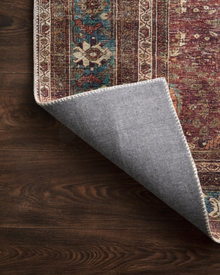 Loloi II Layla LAY-01 Brick/Blue Area Rug Backing