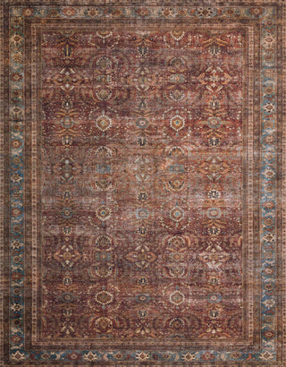 Loloi II Layla LAY-01 Brick/Blue Area Rug Main Image