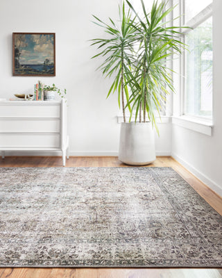 Loloi II Layla LAY-06 Taupe/Stone Area Rug Room Scene Featured