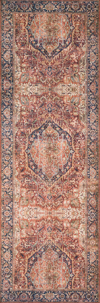 Loloi II Layla LAY-08 Red/Navy Area Rug 2'6''x7'6'' Runner