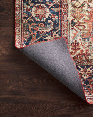 Loloi II Layla LAY-08 Red/Navy Area Rug Backing