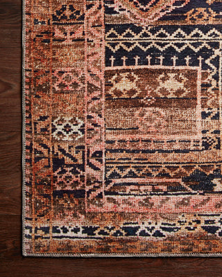 Loloi II Layla LAY-14 Mocha/Blush Area Rug Corner Image