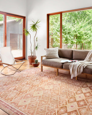 Loloi II Layla LAY-16 Natural/Spice Area Rug Lifestyle Image Feature