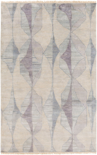 Surya Libra One LBO-1000 White Hand Knotted Area Rug by Joe Ginsberg 6' X 9'