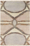 Surya Libra One LBO-1003 White Hand Knotted Area Rug by Joe Ginsberg 6' X 9'