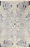 Surya Libra One LBO-1004 White Hand Knotted Area Rug by Joe Ginsberg 6' X 9'