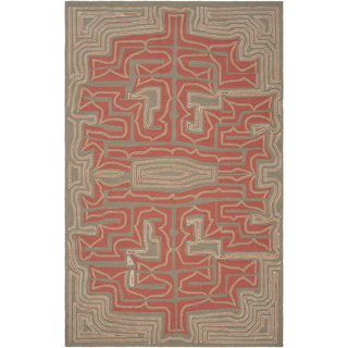 Surya Labyrinth LBR-1008 Olive Area Rug by Julie Cohn 5' x 8'