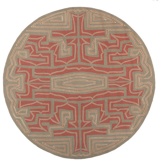 Surya Labyrinth LBR-1008 Olive Area Rug by Julie Cohn 8' Round