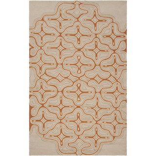 Surya Labyrinth LBR-1012 Butter Area Rug by Julie Cohn 5' x 8'